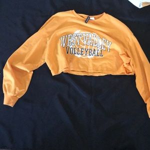 Graphic volley ball long sleeve T